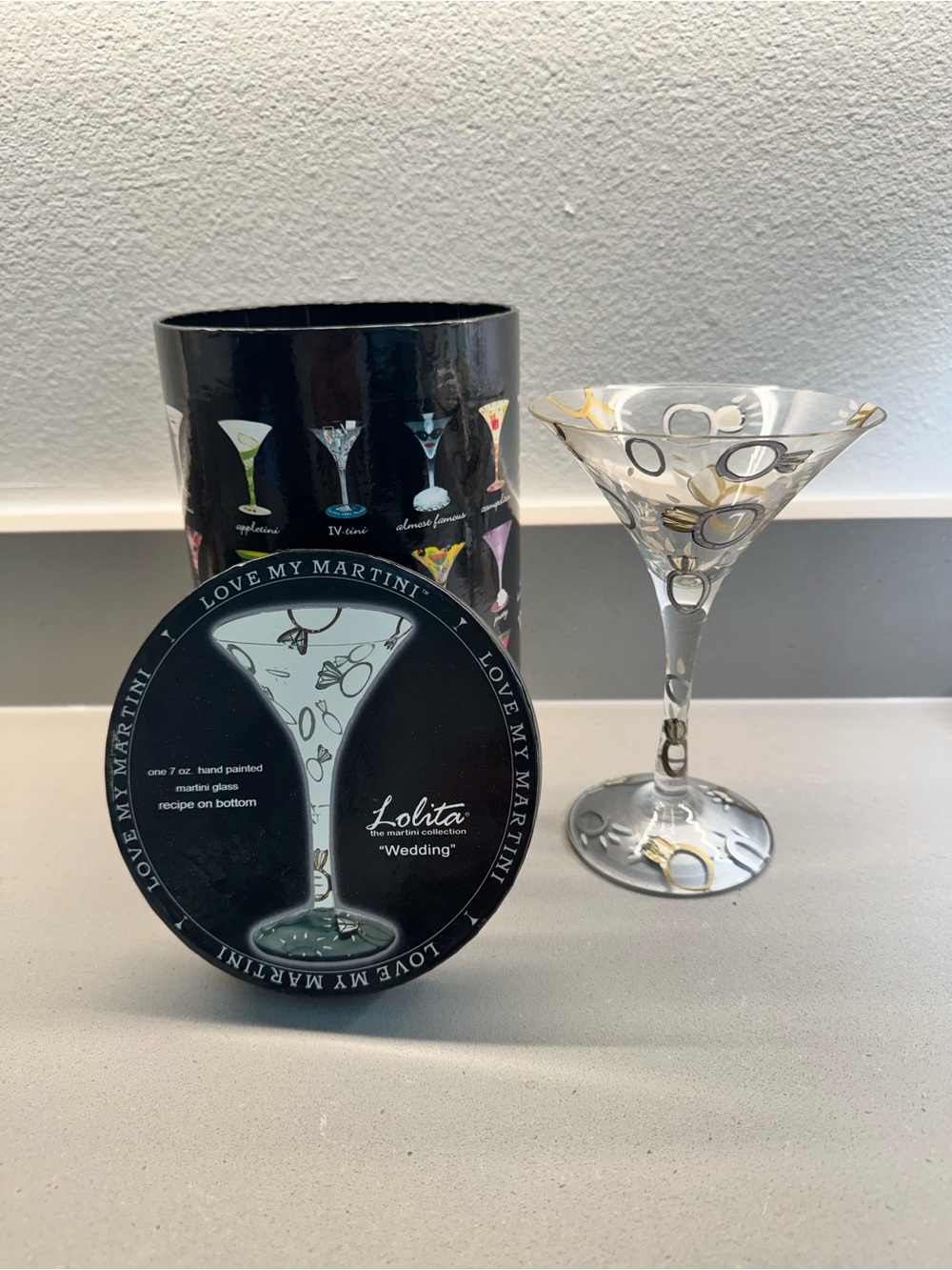 Lolita ‘Wedding’ Martini Glass. ‘Love My Martini’ Collection